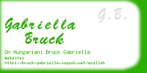 gabriella bruck business card